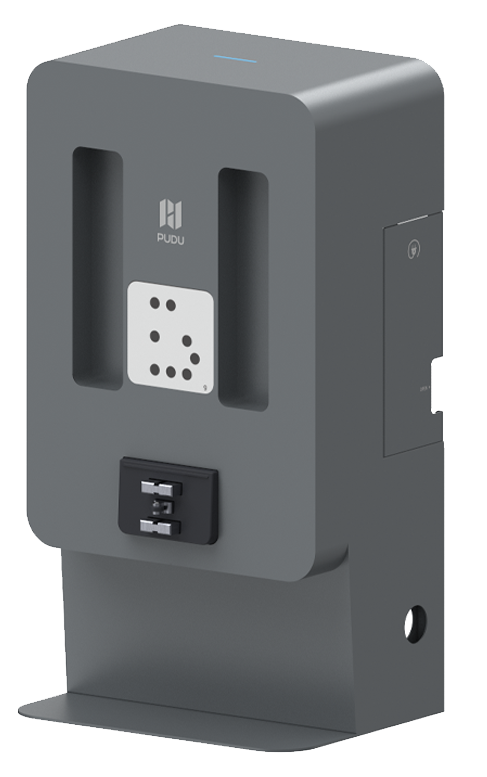 Pudu CC1 Reinigungsroboter mit Workstation und Wassertank-Trolley für automatisches Laden und Wasserwechsel